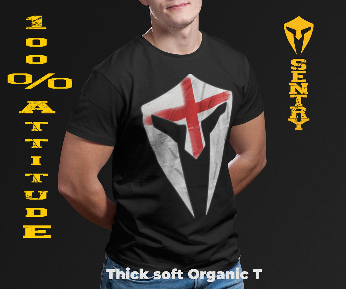 St George Cross SENTRY Thick Soft Organic Cotton T Shirt