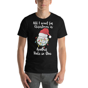 Christmas Golf Short-Sleeve Unisex T-Shirt