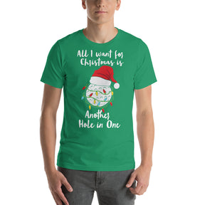 Christmas Golf Short-Sleeve Unisex T-Shirt